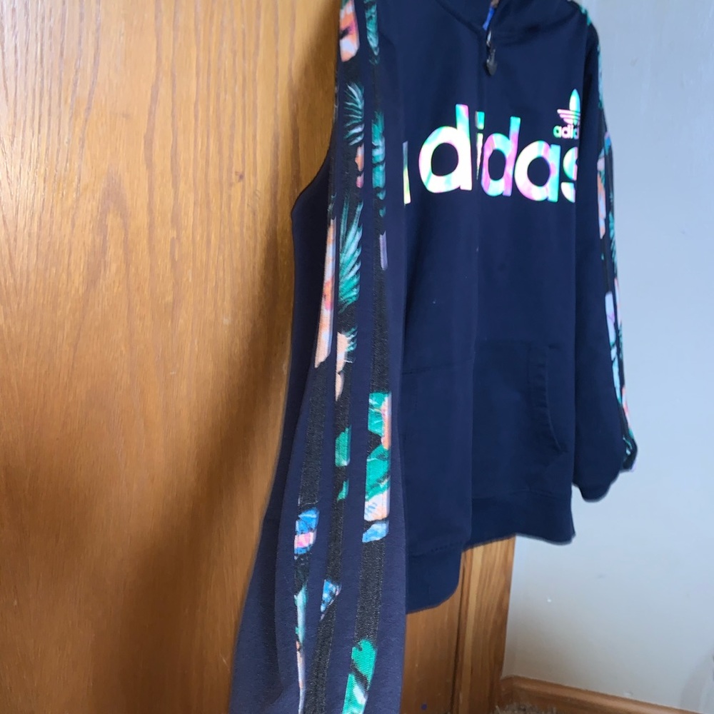 super cool adidas flowery zip up